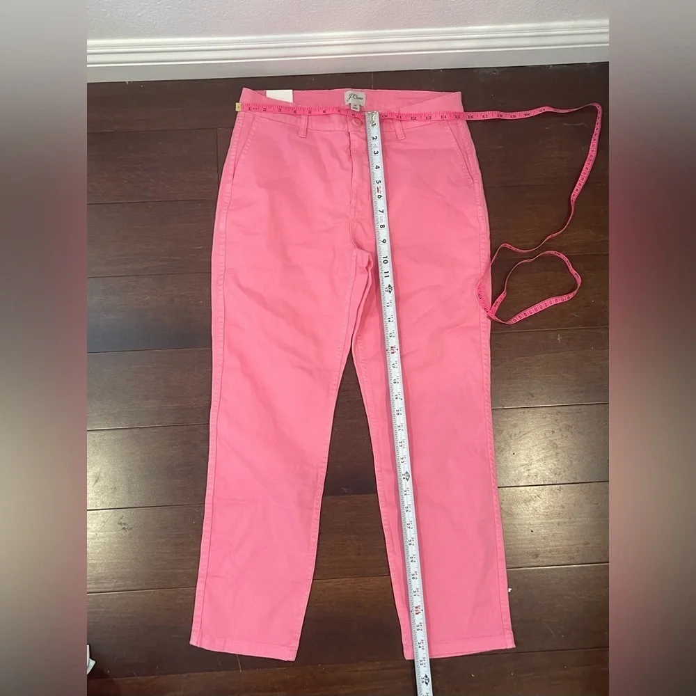 nwt j crew vintage straight Pink Pants 28 with perfecting pockets